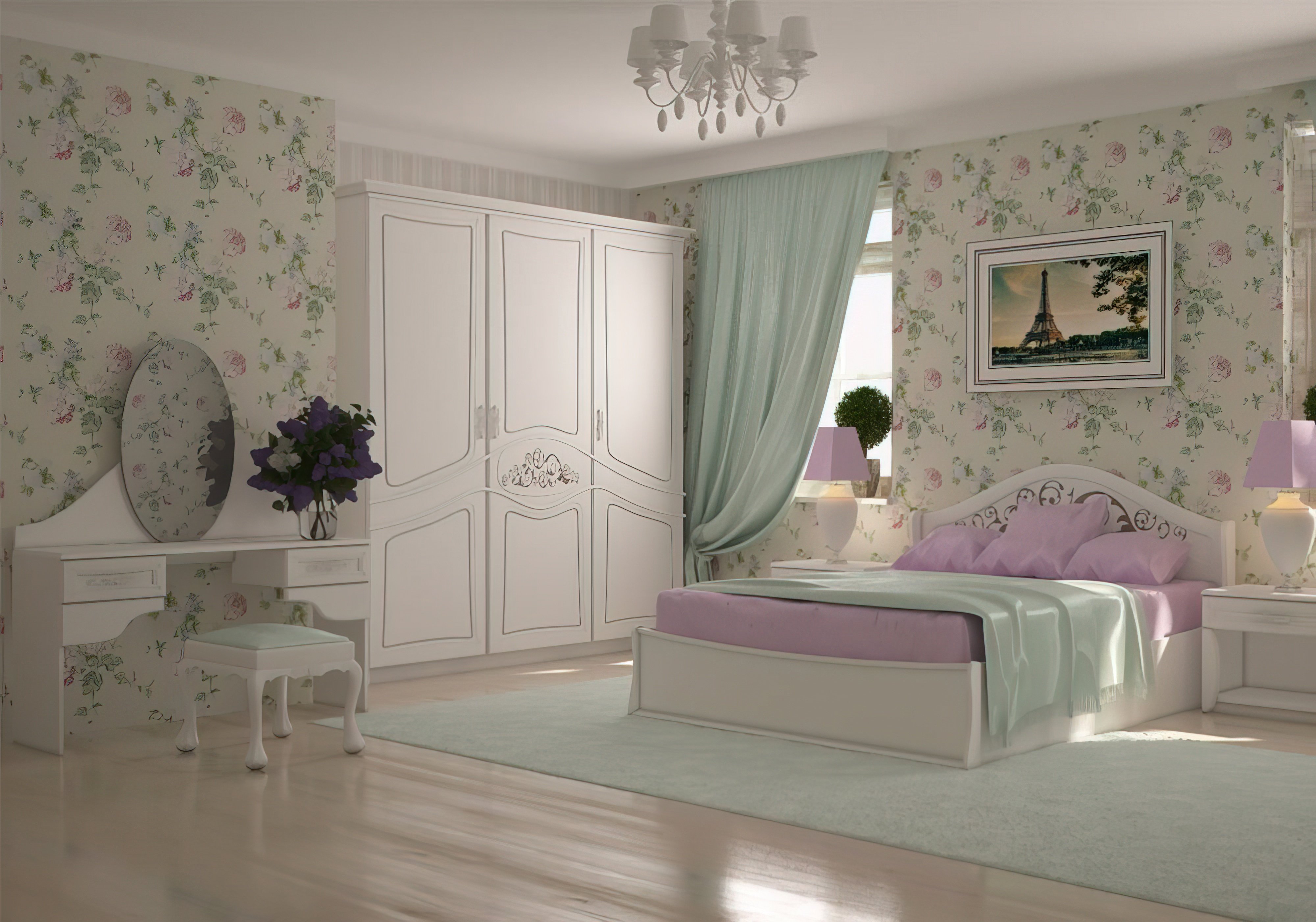  Купить Двуспальные кровати Двуспальная кровать "Лира ЛИ06-1" Висент