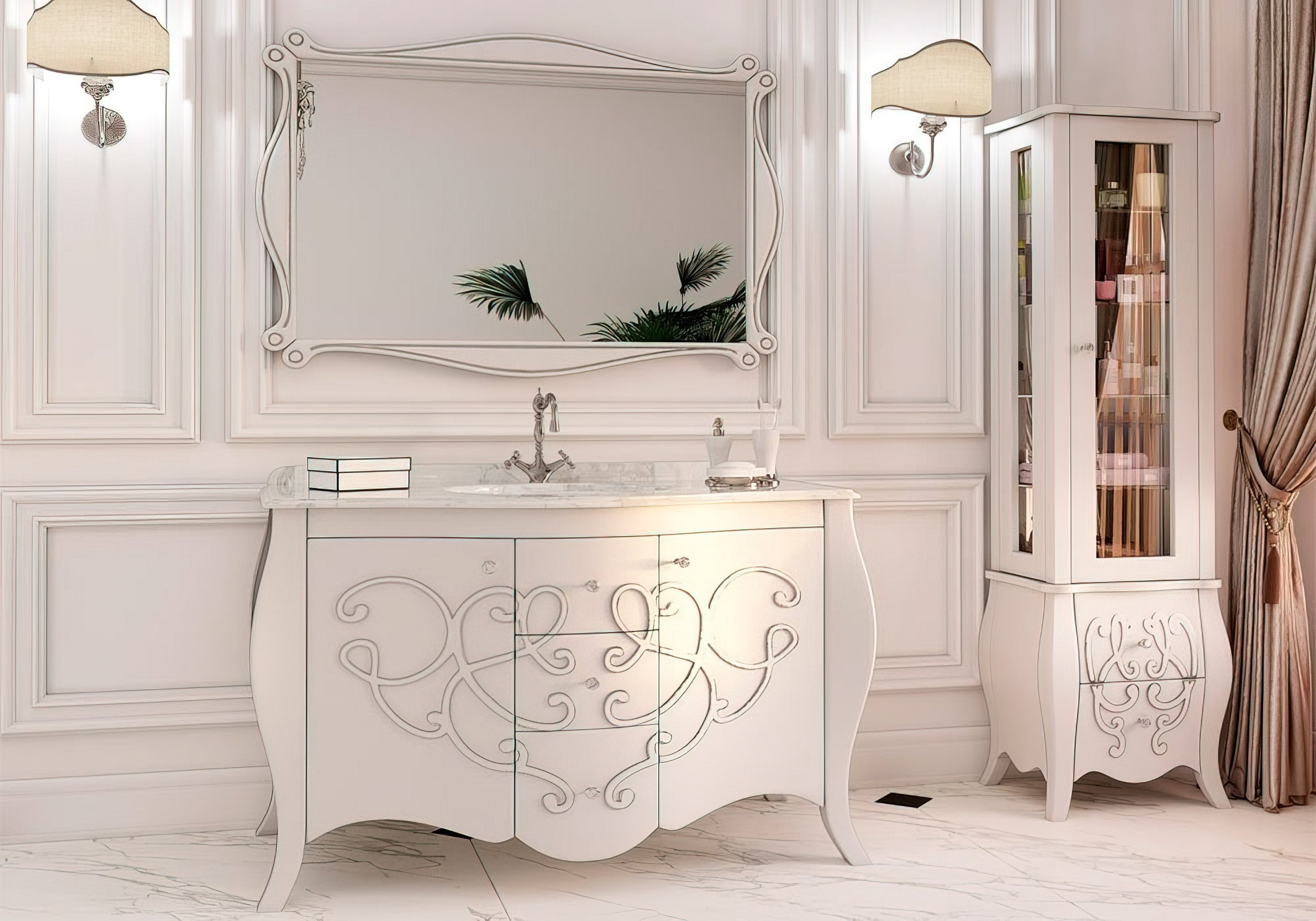  Недорого Мебель для ванной комнаты Комплект мебели для ванной "Bernarde" Marsan