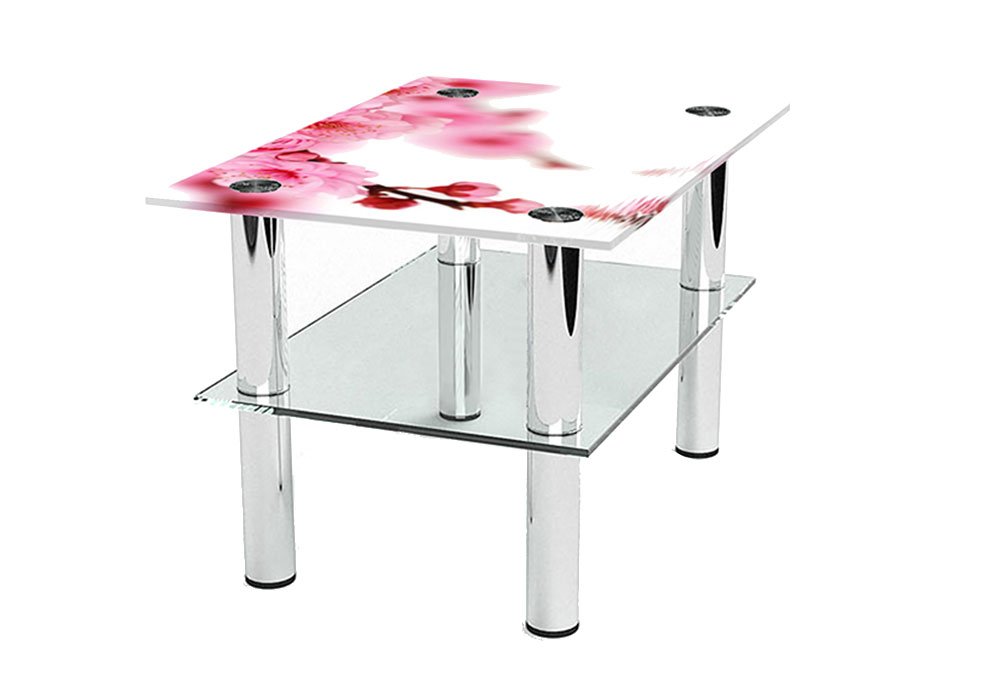  Купить Журнальные столики и столы Стол журнальный стеклянный "Бочка Sakura" Диана