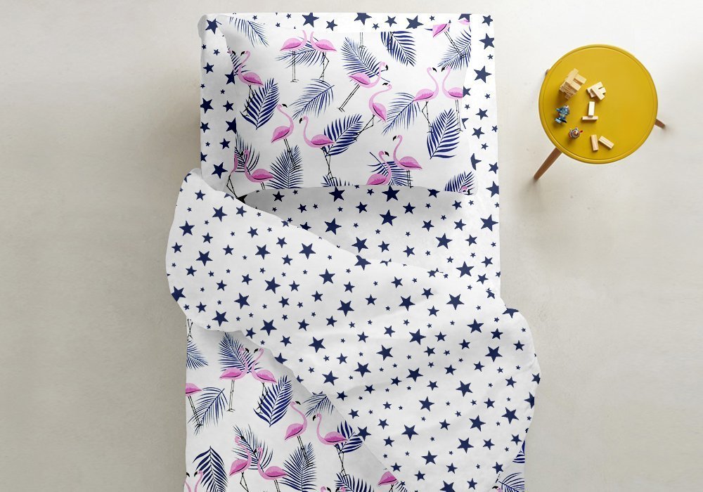  Купить Детское постельное белье Комплект детского постельного белья "Flamingo Palm" Cosas