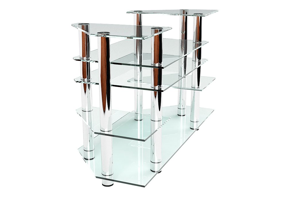  Недорого Тумби під телевізор  Тумба ТВ скляна "Саундер 140" Діана 