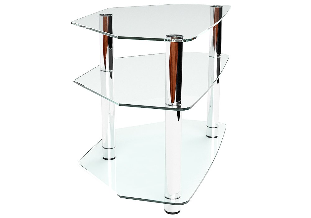  Недорого Тумби під телевізор  Тумба ТВ скляна "Радіус Прозора 120" Діана 