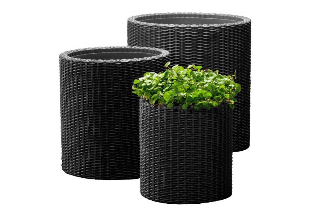  Купити Плетені меблі з ротанга Кашпо "Cylinder Planter Large" Time Eco 