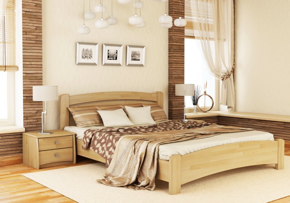 Купити Дерев'яні ліжка Ліжко "Венеція Люкс 80x190" Естелла