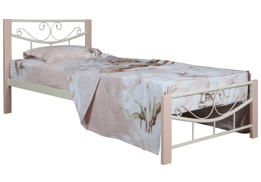 Металева односпальне ліжко "Емілі" 90x190 Melbi