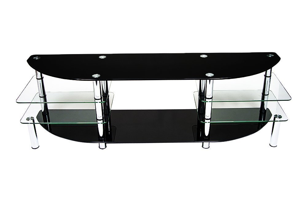 Недорого Тумби під телевізор Тумба ТВ скляна "Лагуна 190" Діана