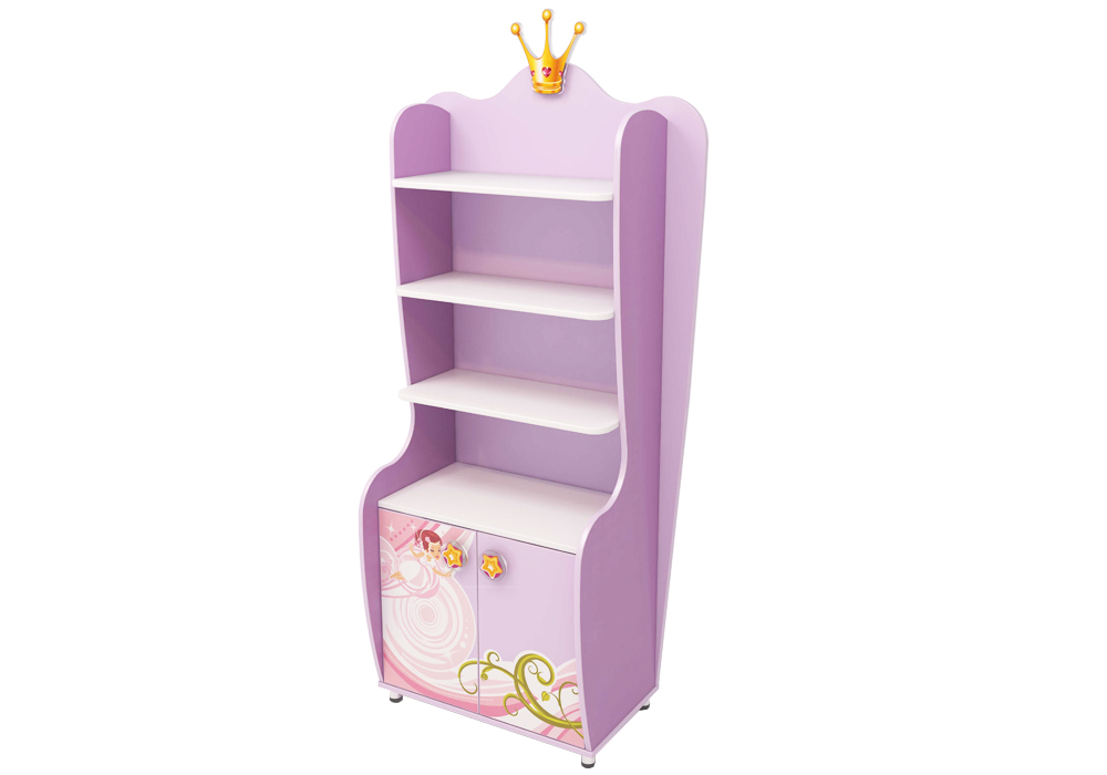 Детский книжный шкаф Cinderella Cn-04 Дорис, Ширина 96см, Глубина 49см