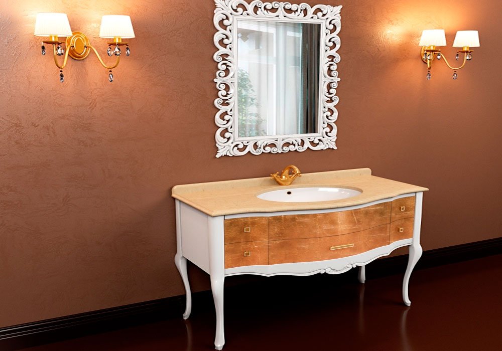  Недорого Мебель для ванной комнаты Тумба с умывальником "Angelique" 91 Marsan