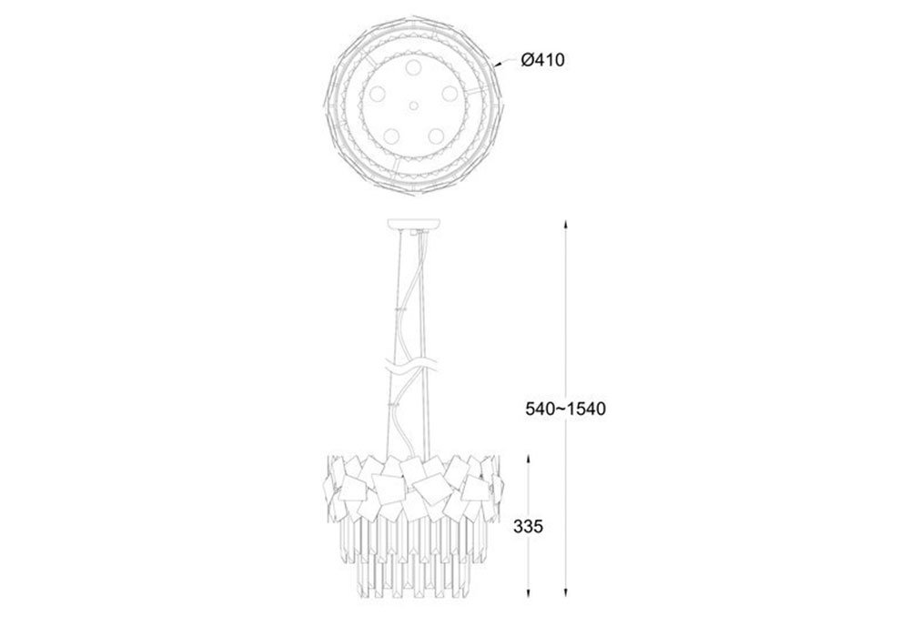  Недорого Люстри Люстра "QUASAR P0506-05A-F4E3" Zuma Line 