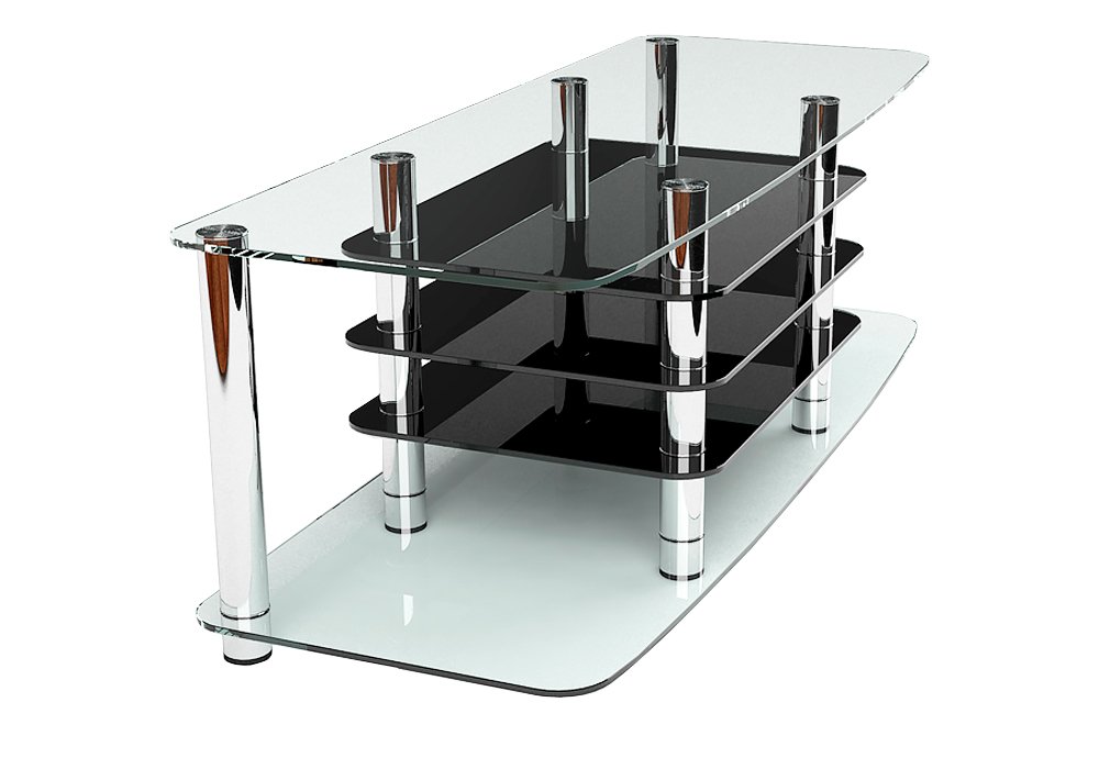  Недорого Тумби під телевізор  Тумба ТВ скляна "ТЕКТОН 170" Діана 