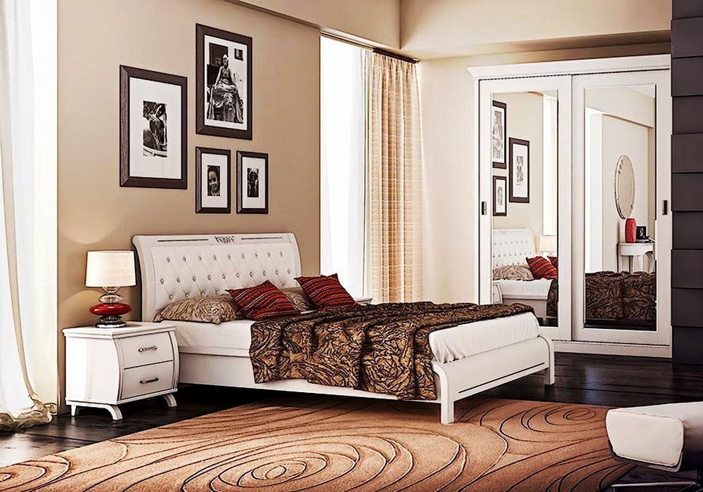  Купити Дерев'яні ліжка Ліжко "Княжна" з м'яким узголів'ям 160х200 Ніколь