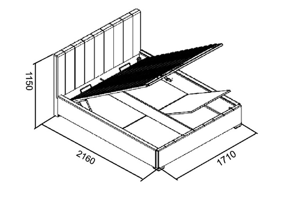  Купить Кровати с подъемным механизмом Кровать с подъемным механизмом "База" Embawood