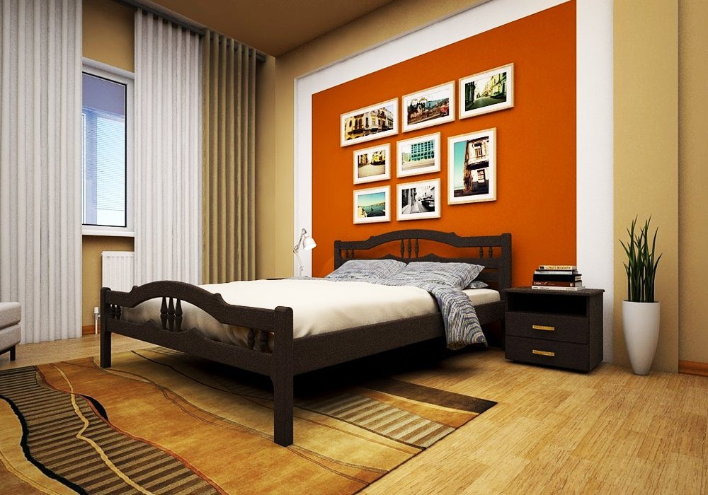  Купити Дерев'яні ліжка Ліжко "Юлія" 90х190 ТИС