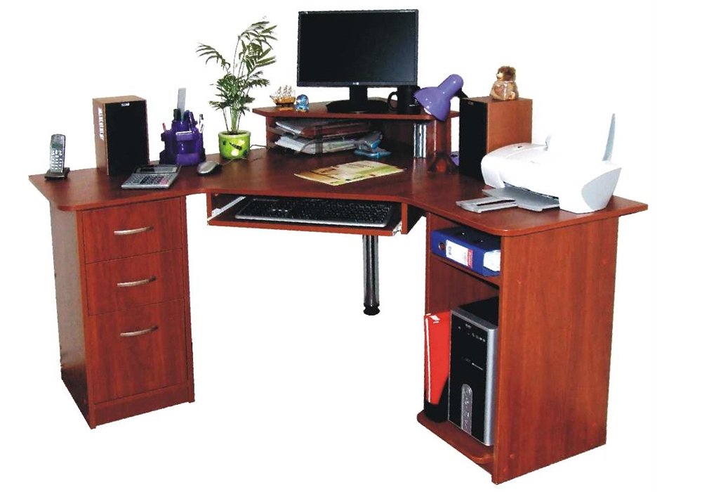  Купити Комп'ютерні столи Кутовий комп'ютерний стіл "Дафніс" Ніка-Меблі