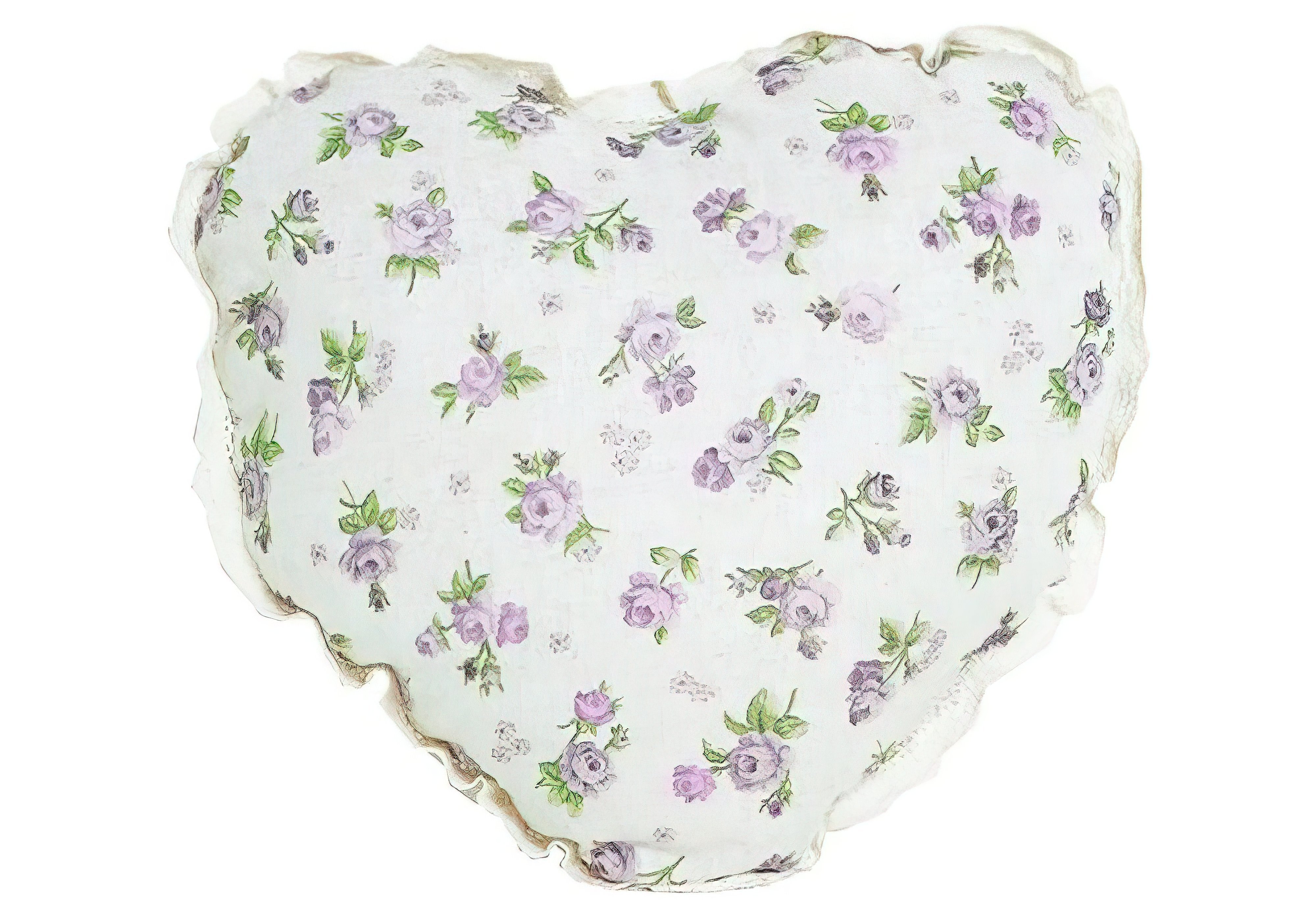 Декоративная подушка Сердце Lilac Rose Прованс, Форма Сердце