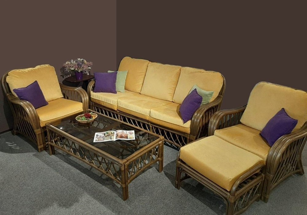  Недорого Плетені меблі з ротанга Комплект меблів "Феофанія-2 d0027" CRUZO 