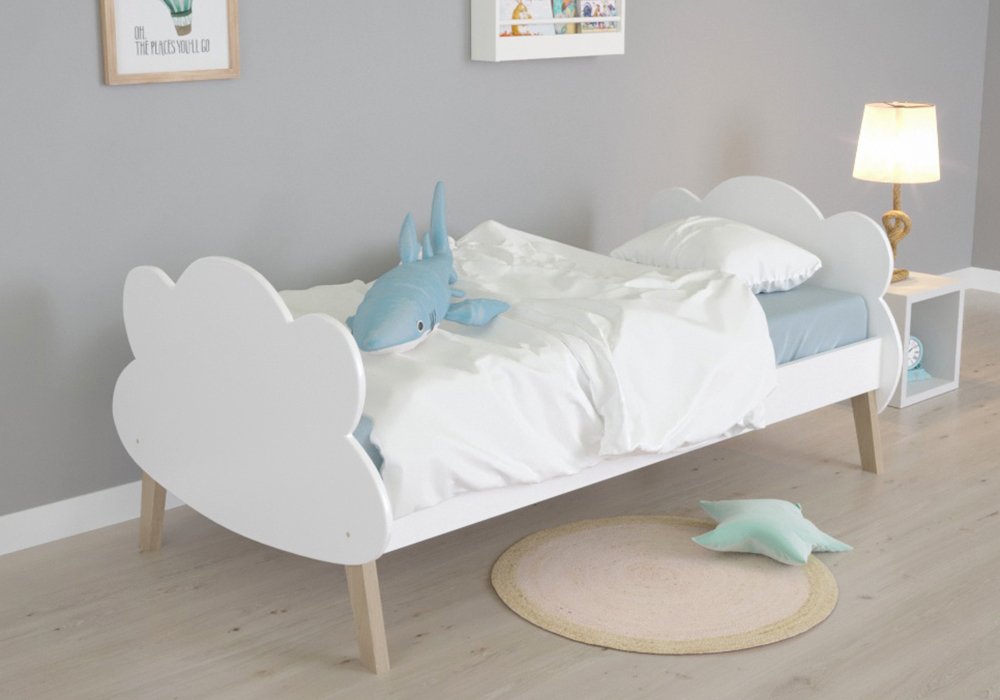  Купити Дитячі ліжка Дитяче ліжко "Cloudy" 80x160 Шарк