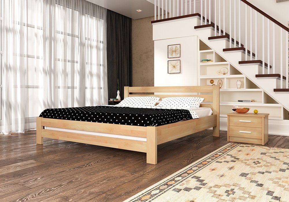  Купити Дерев'яні ліжка Ліжко односпальне "Дебора" 80x190 MiroMark