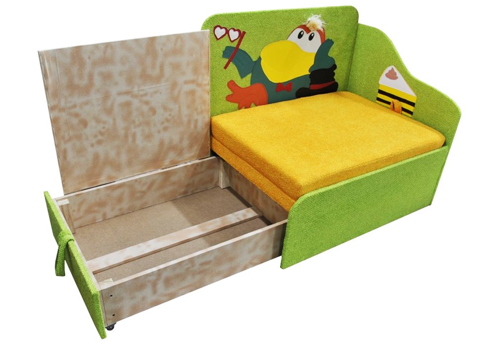  Недорого Диваны Детский диван "Мини с аппликацией Ворона" Ribeka