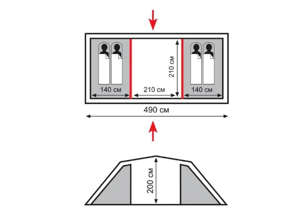  Купити Намети Намет "Totem Hurone 4 (v2) TTT-025" Tramp