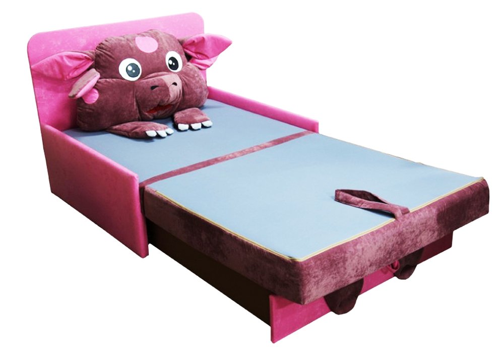  Недорого Дитячі дивани Дитячий диван "Омега з аплікацією Лунтик" Ribeka