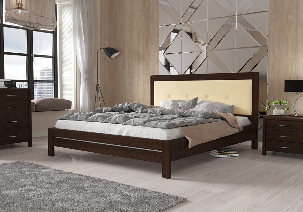  Купити Дерев'яні ліжка Ліжко з підйомним механізмом "AGNET" 90x200 MiroMark