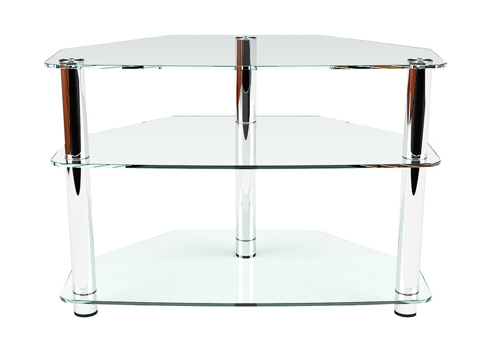  Купити Тумби під телевізор  Тумба ТВ скляна "Радіус Прозора 120" Діана 