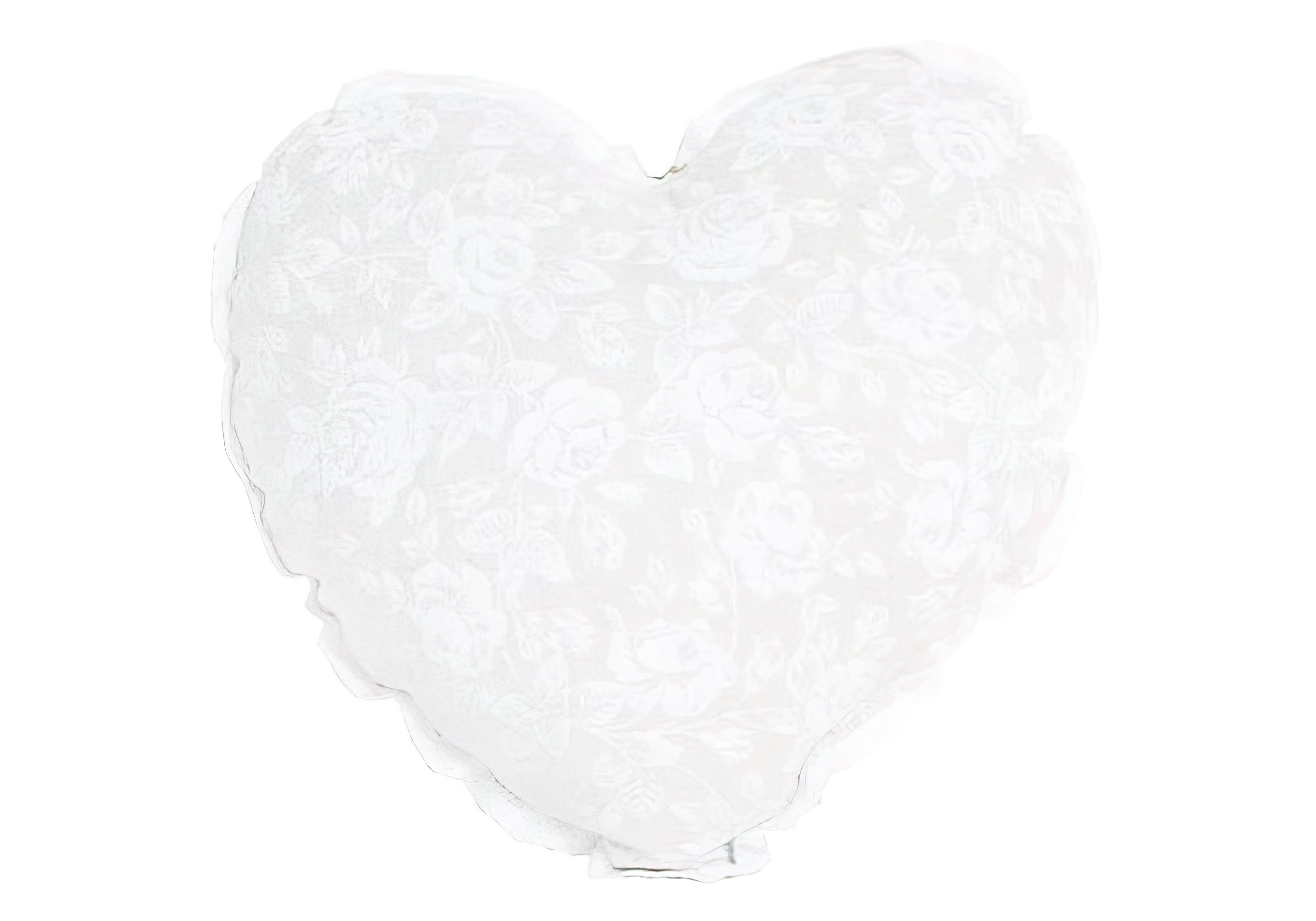 Декоративная подушка "Сердце White Rose" Прованс