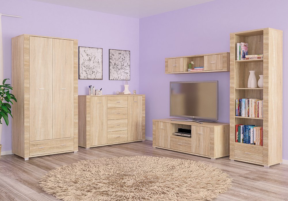 Недорого Тумби під телевізор Тумба ТВ 2Д1Ш "Гресс" Меблі-Сервіс