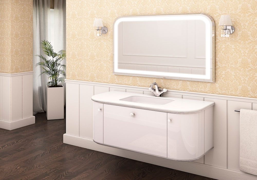  Комплект меблів для ванної Amelie Marsan , Матеріал МДФ, Розмір Маленький