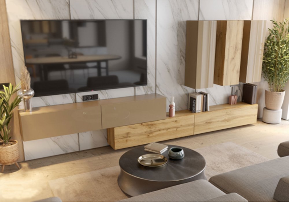  Купити Стінки у вітальню Вітальня "Box color" MiroMark