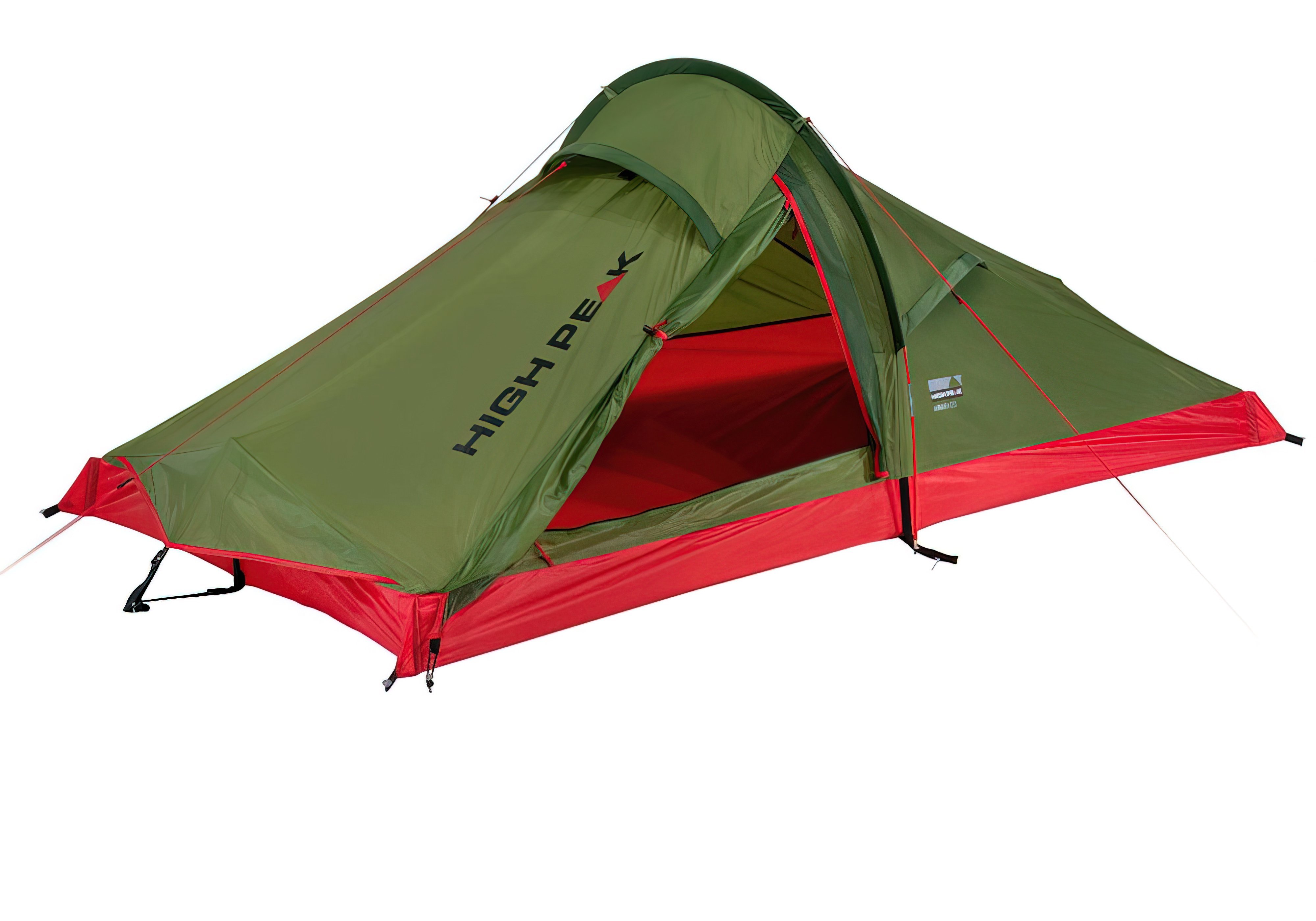Палатка Siskin 2 Green/Red High Peak, Тип Трекинговые, Ширина 230см, Глубина 120см