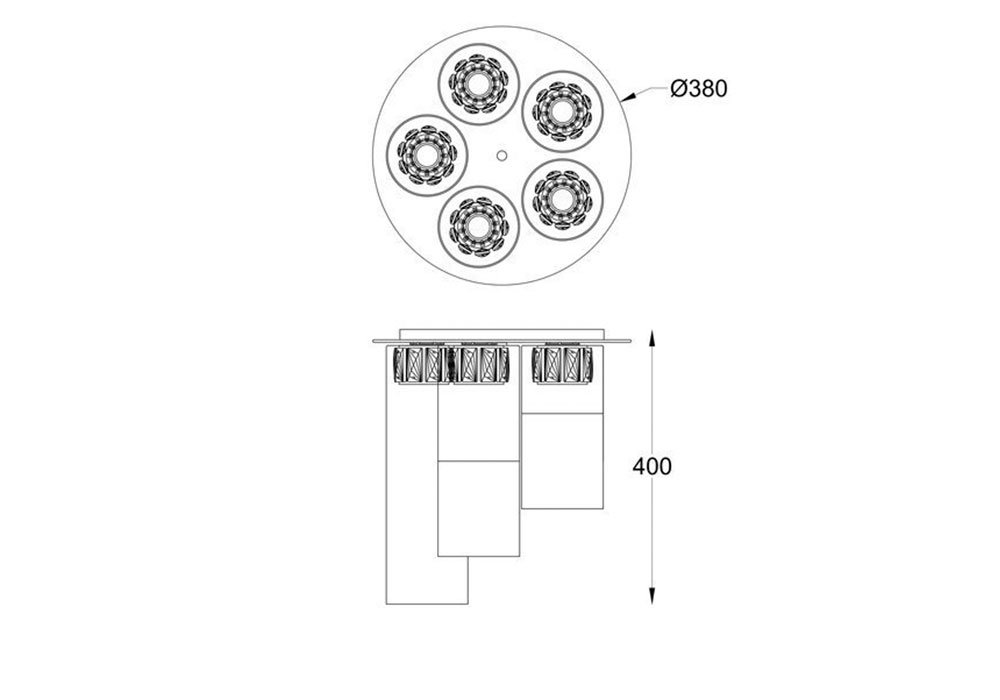 Купити Люстри Люстра "GEM C0389-05F-F7AC" Zuma Line