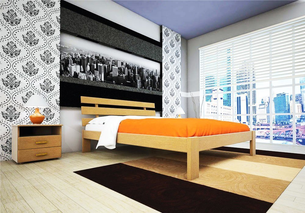  Купити Дерев'яні ліжка Ліжко "Доміно" 90х190 ТИС