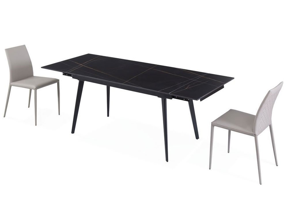  Недорого Кухонні столи Кухонний розкладний стіл "Hugo Lofty Black" Concepto
