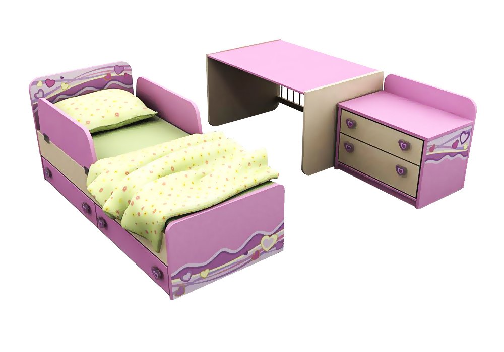  Купити Дитячі ліжка Дитяче ліжко-трансформер "Pink Pn-30" Доріс