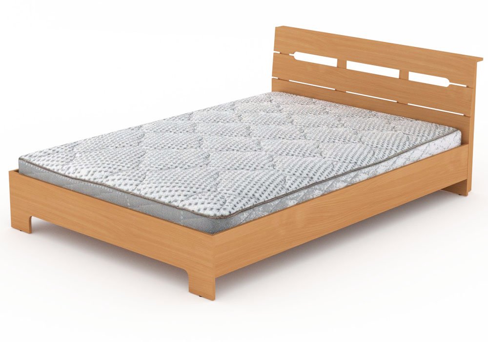  Недорого Ліжка Двоспальне ліжко "Стиль 140" Компаніт