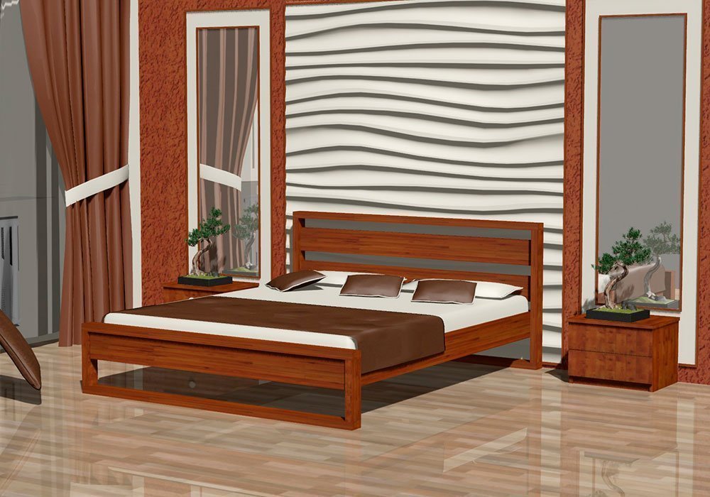  Недорого Дерев'яні ліжка Ліжко "Скандинавія" 120х190 Міо Меблі