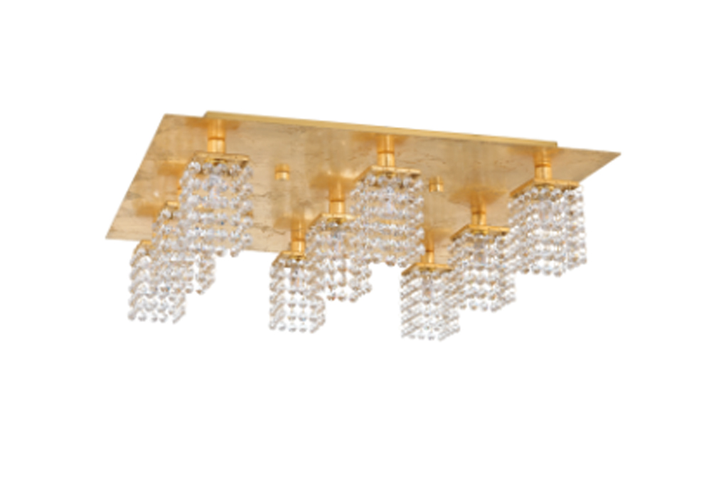Люстра PYTON GOLD 97722 EGLO , Висота 16См, Ширина 58См, Кількість джерел світла 9Шт.