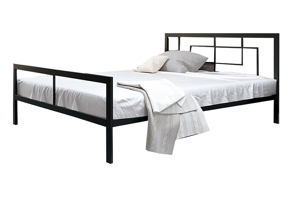 Металева односпальне ліжко Квадро 80х190 Метал-Дизайн, Ширина 88см