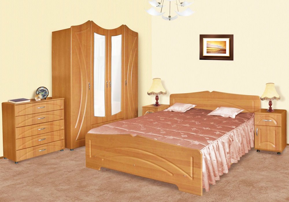  Купити Двоспальні ліжка Ліжко двоспальне "Гера" 140x200 Пехотін