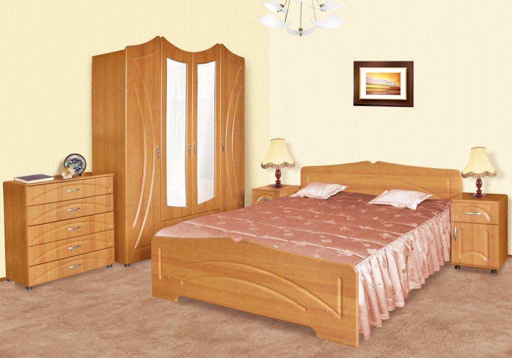  Купити Двоспальні ліжка Ліжко двоспальне "Гера" 140x200 Пехотін