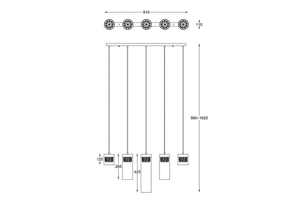 Недорого Світильники Світильник "GEM P0389-05E-F7AC" Zuma Line