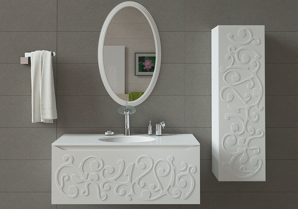 Купить Мебель для ванной комнаты Зеркало для ванной "Marsel 60х100" Marsan