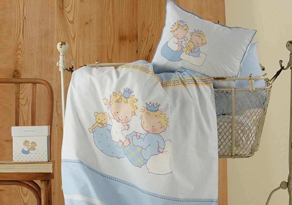 Комплект дитячої постільної білизни "Mini блакитне" Karaca Home 