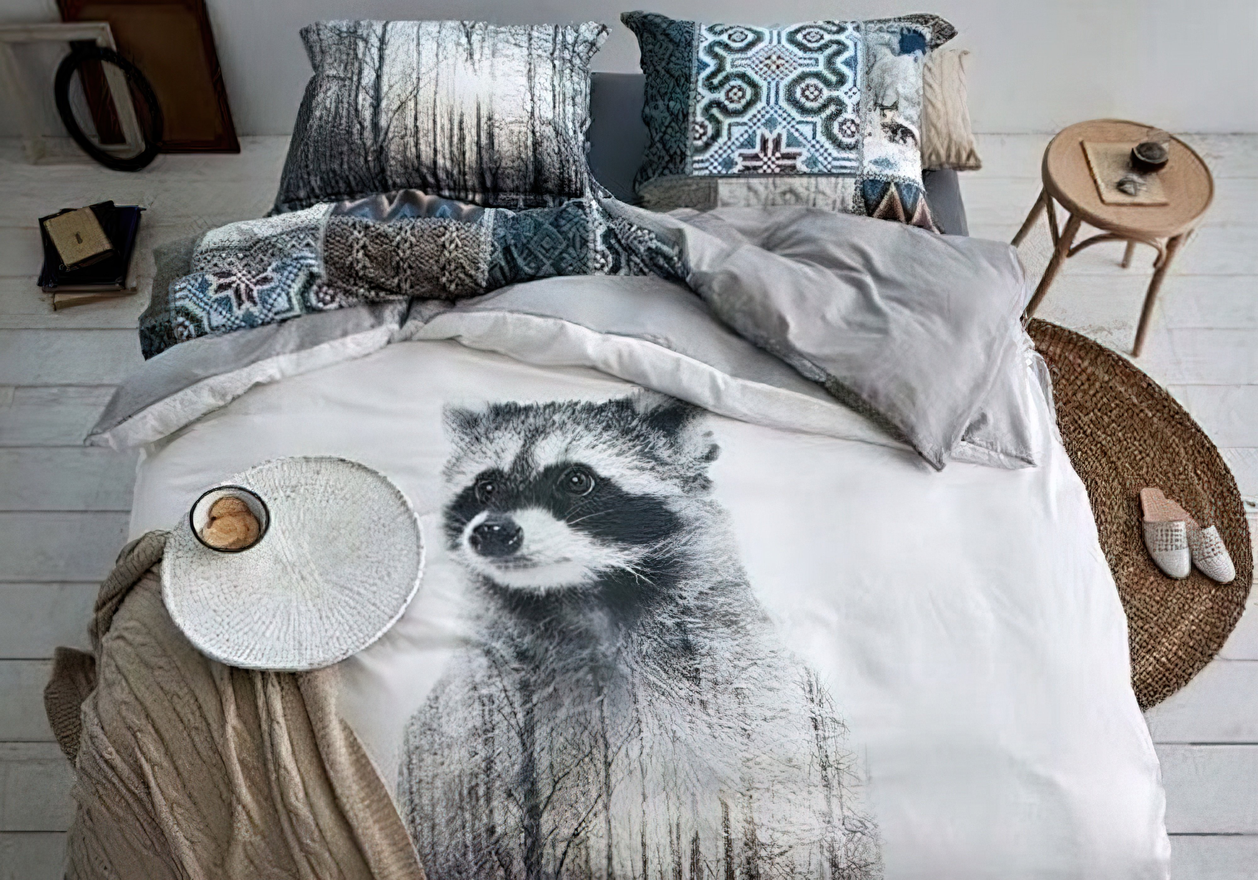 Купить Постельное белье Комплект постельного белья "Raccoon" двуспальный VanDyck