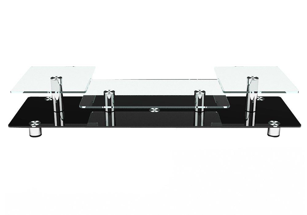 Недорого Тумби під телевізор Тумба ТВ скляна "Карсон 180" Діана