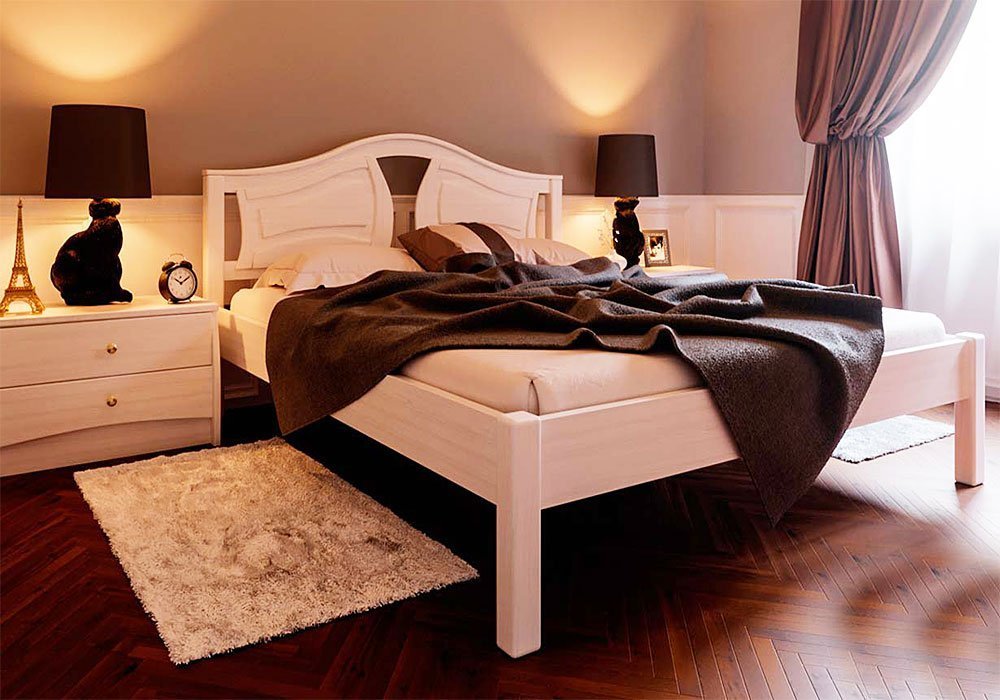  Купити Дерев'яні ліжка Ліжко "Італія" 140х190 Червоногвардійський ДОК
