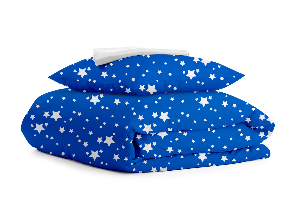  Комплект дитячої постільної білизни "Stars Blue Zig" Cosas 