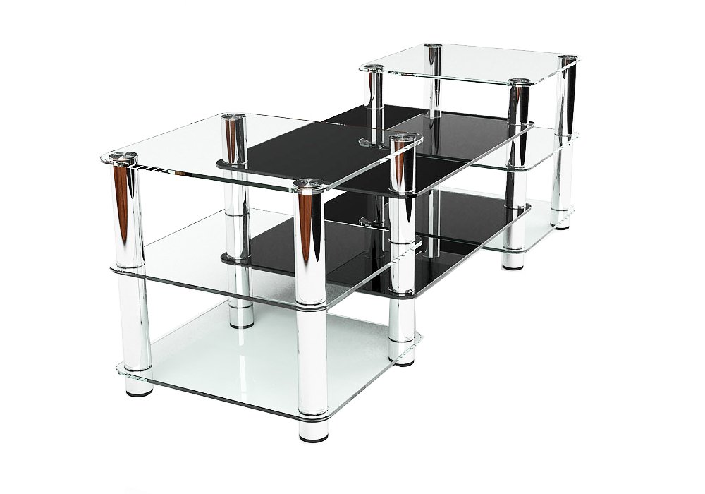  Купити Тумби під телевізор  Тумба ТВ скляна "Інгрід 130" Діана 